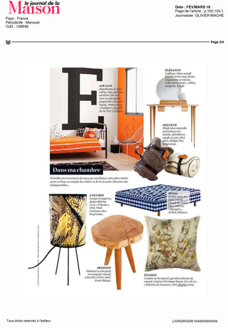 Insertion coussin Palmiers du Yucatan LE JOURNAL DE LA MAISON Février 2018