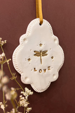 Talisman Love à la libellule d'or