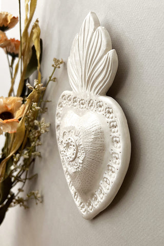 Ex-voto au coeur fleuri