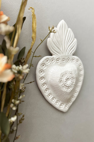 Ex-voto au coeur fleuri