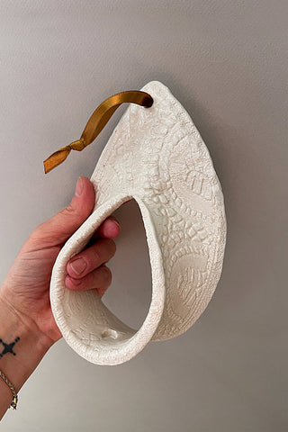 Porte-fleur goutte de dentelle