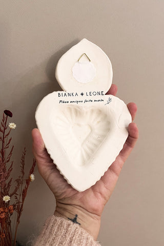 Ex-voto bombé à fleur étoilée