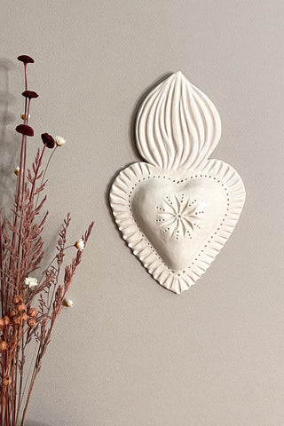 Ex-voto bombé à fleur étoilée
